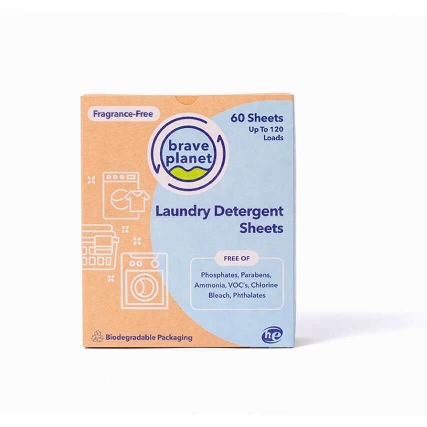 Laundry Detergent Sheets - Fragrance-Free - Shop Brave Planet
