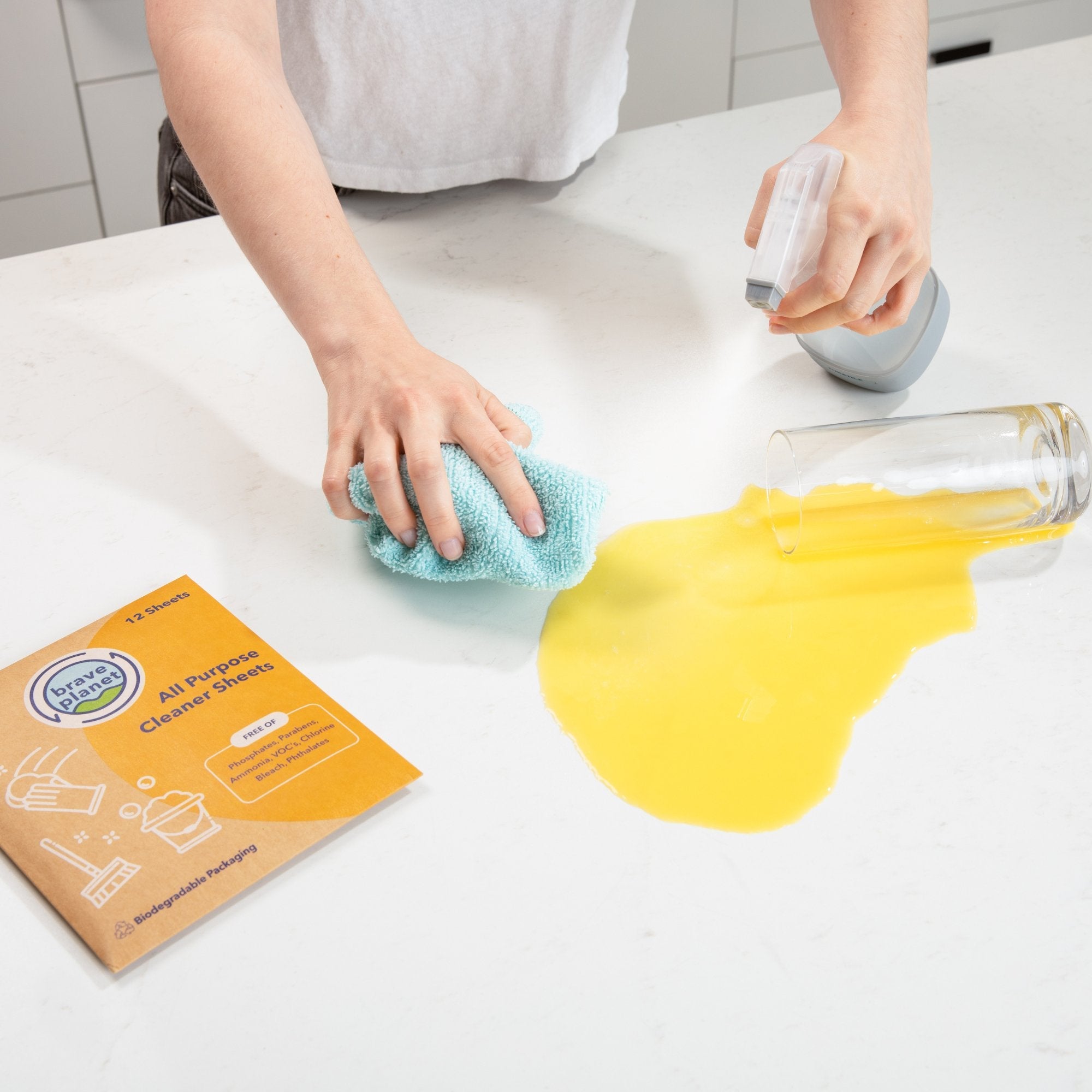 All Purpose Cleaner Sheets - Lemon Scent - Shop Brave Planet