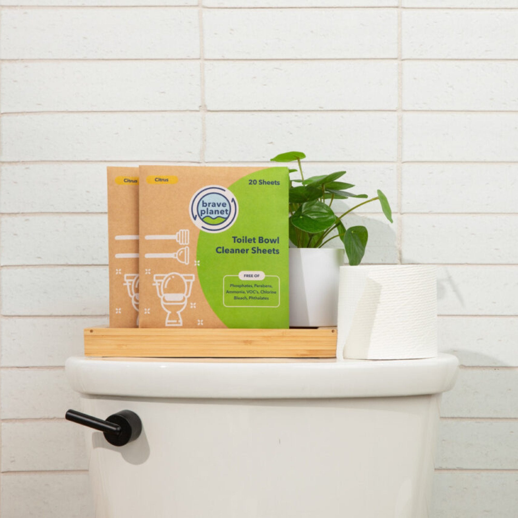 Toilet Bowl Cleaner Sheets - Citrus Fragrance - Shop Brave Planet